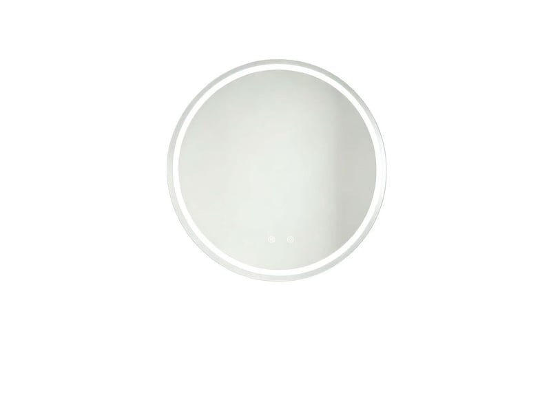  Miroir de salle de bain rond led antibuée à intensité variable d 80 cm W3416P502025 - Conforama A
