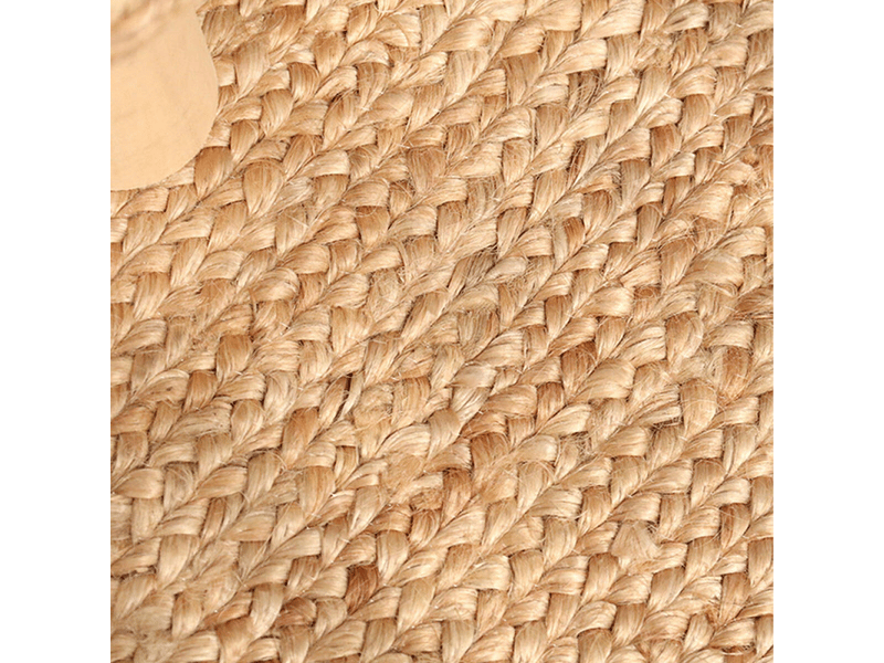  Tapis rectangulaire en jute tissé, idéal pour la cuisine, la chambre et le salon, décoration intérieure de style bohème, 70 x 45 cm  - Conforama D