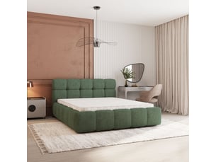 Lit coffre 140x200 cm <strong>MASSENO</strong>  <strong></strong> coloris vert