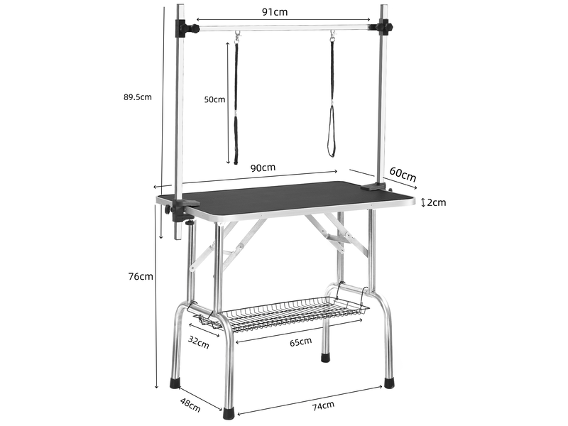  Table pliable pour compagnons avec bras réglable 90 x 60 x 76 cm evryae  - Conforama C