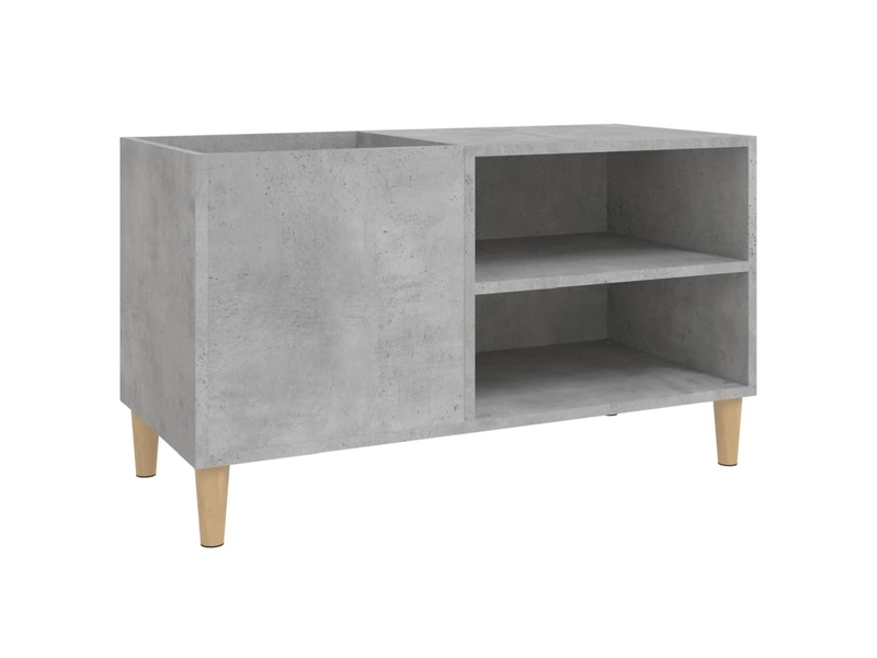  Armoire à disques, armoire de rangement gris béton 84,5x38x48 cm bois d'ingénierie  - Conforama A