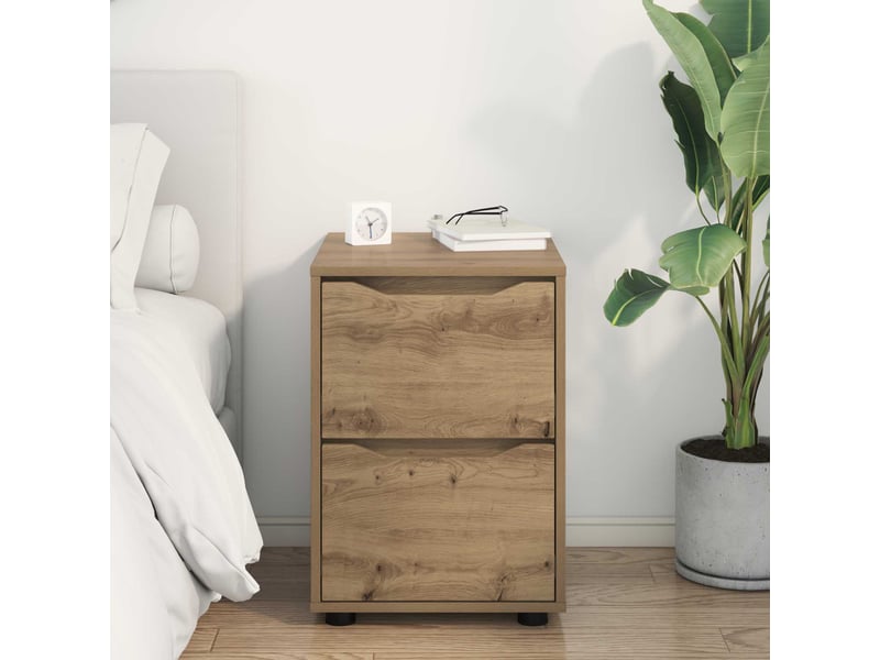  Armoire de rangement, commode de rangement 40 x 48 x 57 cm bois d'ingénierie shl2617  - Conforama D