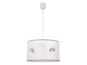Suspension enfant fabrilamp lluvia rose 1xe27 hauteur réglable 30-75 cm ø30 cm