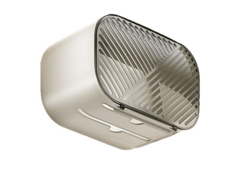  Couvercle de boîte à mouchoirs, boîte à mouchoirs murale, support de rangement pour rouleau de papier (blanc)  - Conforama A