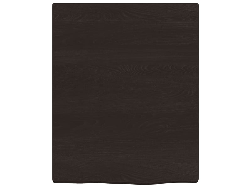 Comptoir de salle de bain, plan de travail marron foncé bois massif traité cf65855 - Conforama D