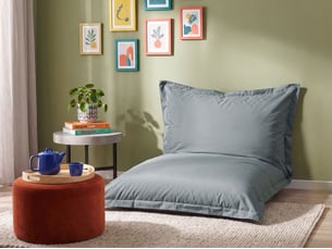 Pouf / repose pied gris