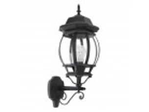 Applique extérieure classique fabrilamp caelum noir, 1 x e27, ip44, 54 x 19 x 28 cm