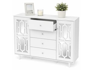 Buffet 2 porte(s) 4 tiroir(s) VLIVRA - 147.5 cm coloris blanc