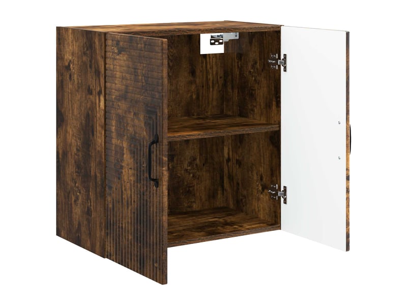  Armoire murale salon, meuble de rangement chêne fumé 59x31x60 cm bois d'ingénierie shl4247  - Conforama C