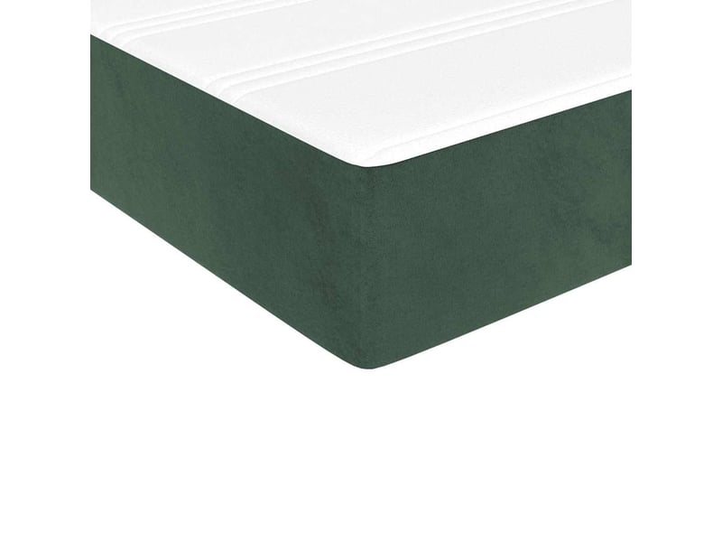 Matelas de lit à ressorts ensachés fermeté moyenne vert foncé 140x200x20 cm - Conforama E