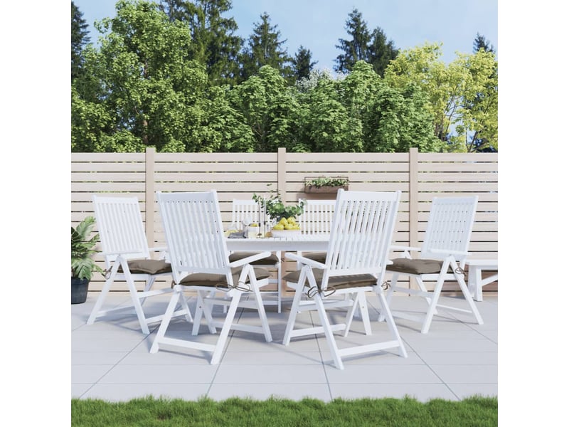  Lot de 6 coussins de palette, coussins de canapé taupe 50x50x7 cm tissu oxford cf59750  - Conforama B