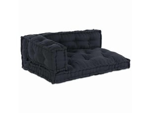 Coussin de canapé sur palette, coussin de chaise 3 pc tissu anthracite cf54207