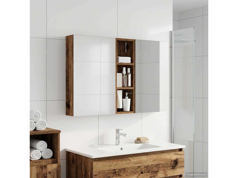  Ensemble de meubles de salle de bain 3 pcs 100x10.5x60.5 cm shl5312  - Conforama B