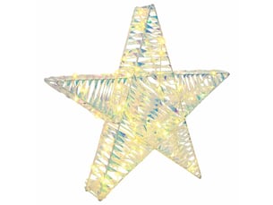 Étoile en 3d 50 led blanc chaud 55 x 52.5 x 9 cm pet cf62169