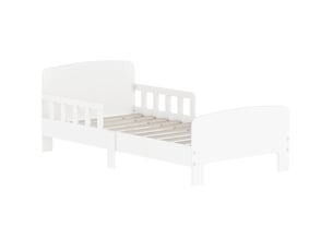 Lit simple 70x140 cm MEUBLIV coloris blanc