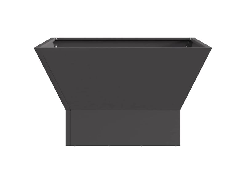  Brasero exterieur, foyer camping noir 60x60x35 cm acier patiné  - Conforama E