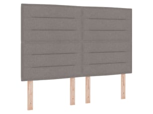 Tete de lit A fixer sur le cadre de lit largeur 144 cm   taupe