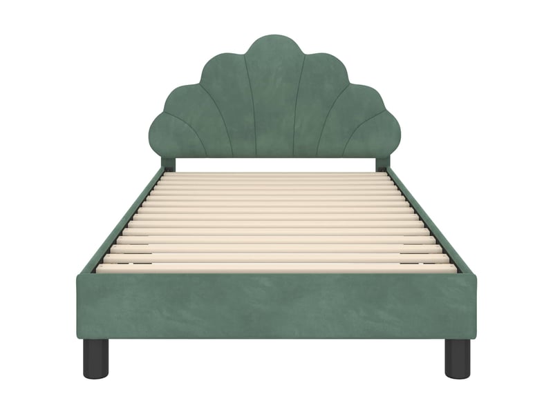  Cadre de lit pour enfants - lit jeune avec tête de lit vert mer 80 x 200 cm  - Conforama E