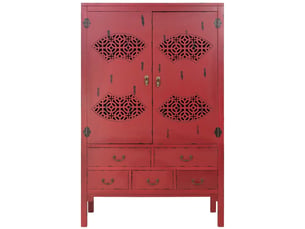 Armoire     WANDERLUST DECO  coloris rouge largeur 96 cm