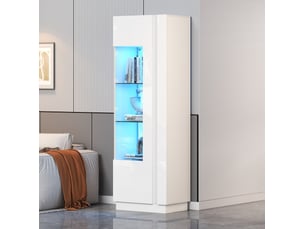 Meuble tv coloris blanc 60 cm <strong>FLORAGRACE</strong>  <strong></strong>