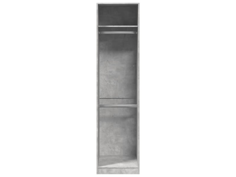  Garde-robe chambre, armoire de rangement gris béton 50x50x200 cm aggloméré shl54387  - Conforama D
