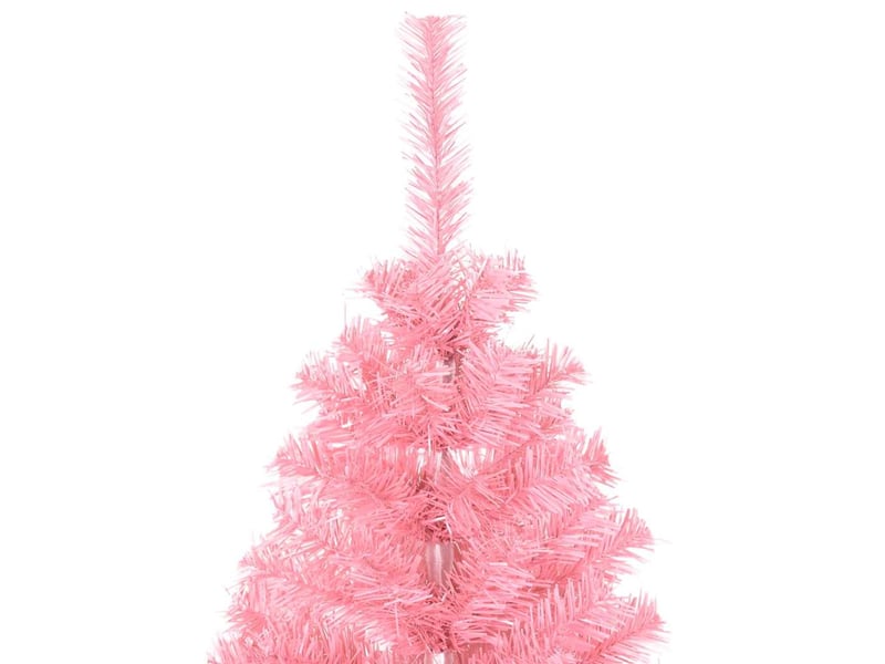  Sapin de noël - arbre de noël artificiel avec support rose 120 cm pvc  - Conforama C