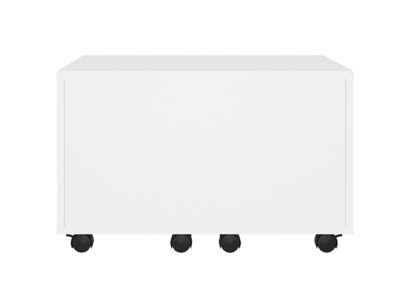 Table basse | table d'appoint salon blanc 60x60x38 cm bois d'ingénierie  - Conforama E