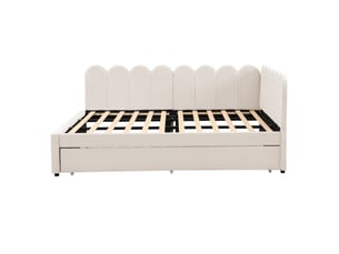 Lit combiné 140x200 cm coloris beige