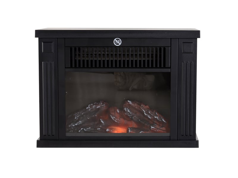  Cheminée électrique 34x17x25 cm indépendante noire  - Conforama A