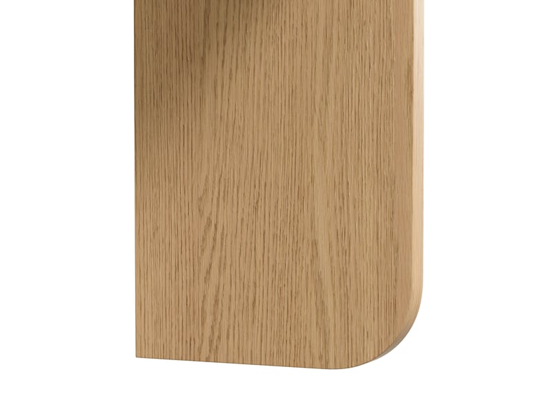  Tables basses gigognes en mdf pour salon 70×70×35 et 50×50×45,5 cm blanc et bois naturel  - Conforama D
