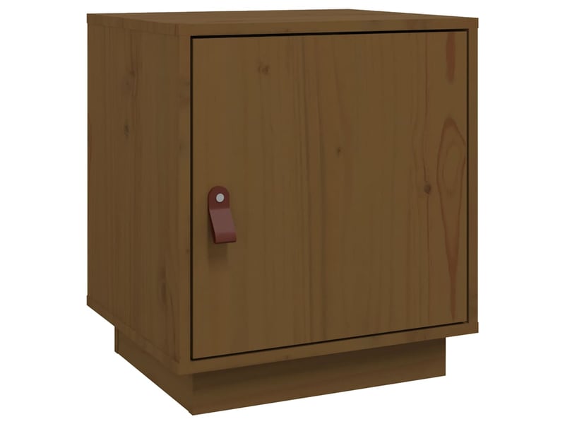  Table de chevet - cabinet de chevet - table de nuit marron miel 40x34x45 cm bois de pin massif  - Conforama A
