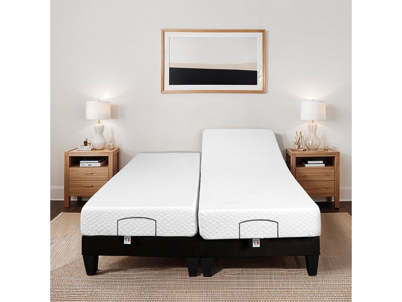  Ensemble matelas mémoire de forme absolu avec sommier mondor 2x90x200 cm 4BP.AB.AS.DUO.0920 - Conforama E