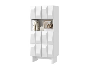 Buffet 4 porte(s)  0 tiroir(s) LPOSPI  - 60.5 cm coloris blanc 