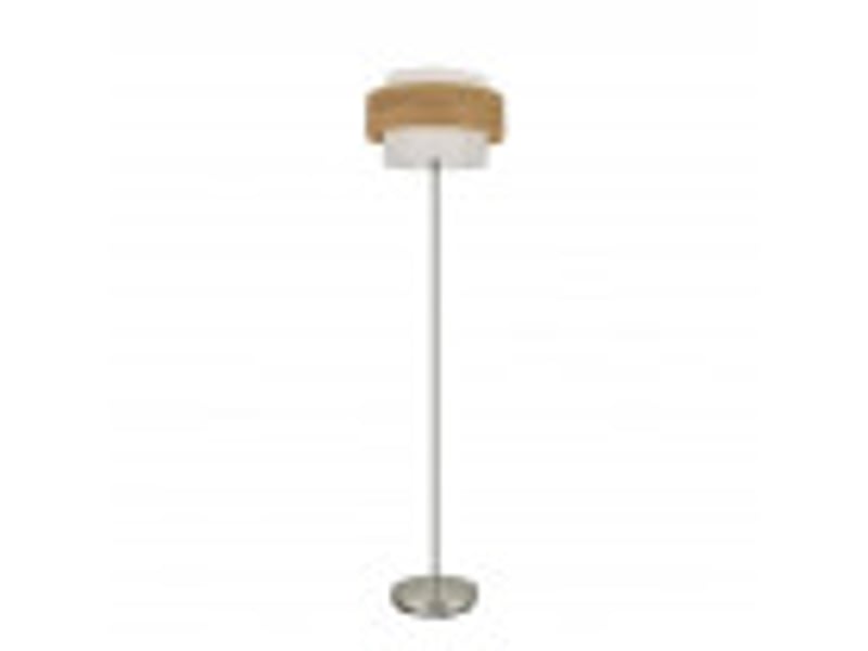  Lampadaire fabrilamp myriam e27 coloris nickelbois clair 166 x 40 x 40 cm 177641085 - Conforama B