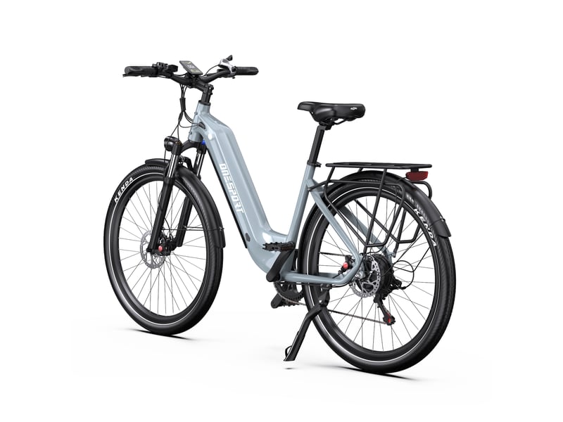  Vélo électrique urbain onesport wt05, 36 v 18,2 ah, capteur de couple, 27,5 pouces, gris  - Conforama E