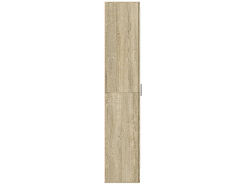 Buffet haut, meuble de rangement salon chêne sonoma 70x35x180 cm bois d'ingénierie - Conforama C