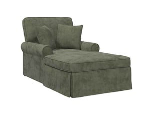 Fauteuil relax manuel VIDAXL  Polyester vert