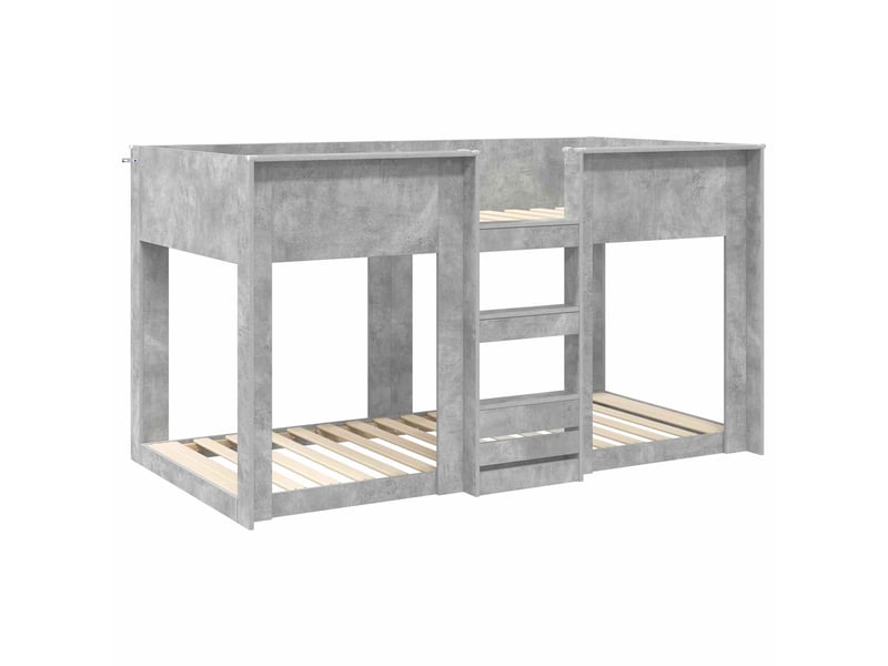  Lit superposé pour enfants - lit jeune gris béton 80 x 200 cm  - Conforama D