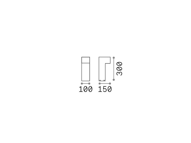  Ideal lux sirio lampe sur pied extérieure 30 cm, couleur café, 1x gx53 ip65  - Conforama B