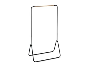 Portant à vêtements moderne cadre autonome 145 x 80 x 44 cm charge maximale 20 kg en métal noir 13_0009182