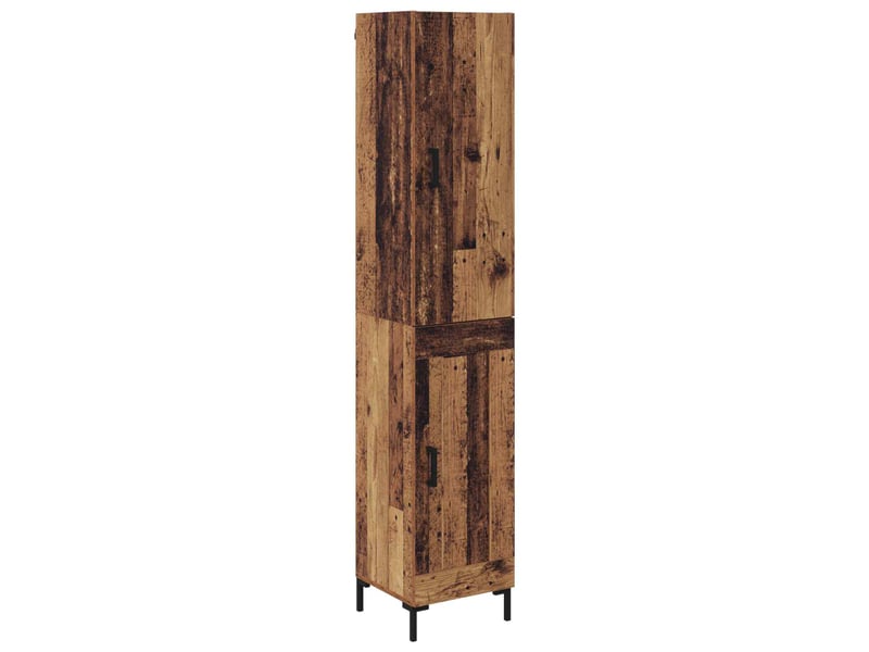 Buffet - haut armoire bois ancien 34,5 x 34 x 180 cm bois d'ingénierie - Conforama A