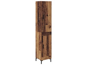 Buffet - haut armoire bois ancien 34,5 x 34 x 180 cm bois d'ingénierie
