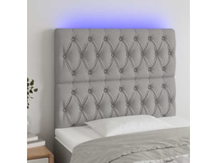 Tete de lit A poser largeur 100 cm <strong></strong> <strong></strong> argenté