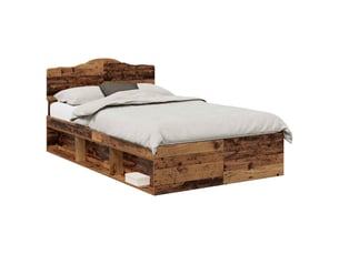 Lit 2 places 120x190cm coloris marron