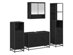Ensemble de mobilier de salle de bain 3 pc chêne artisanal cf64303