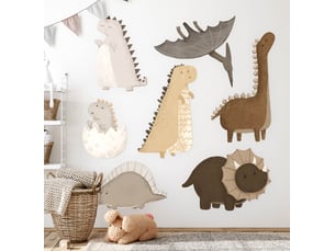 Sticker mural - dinosaures pastel100x152 cm