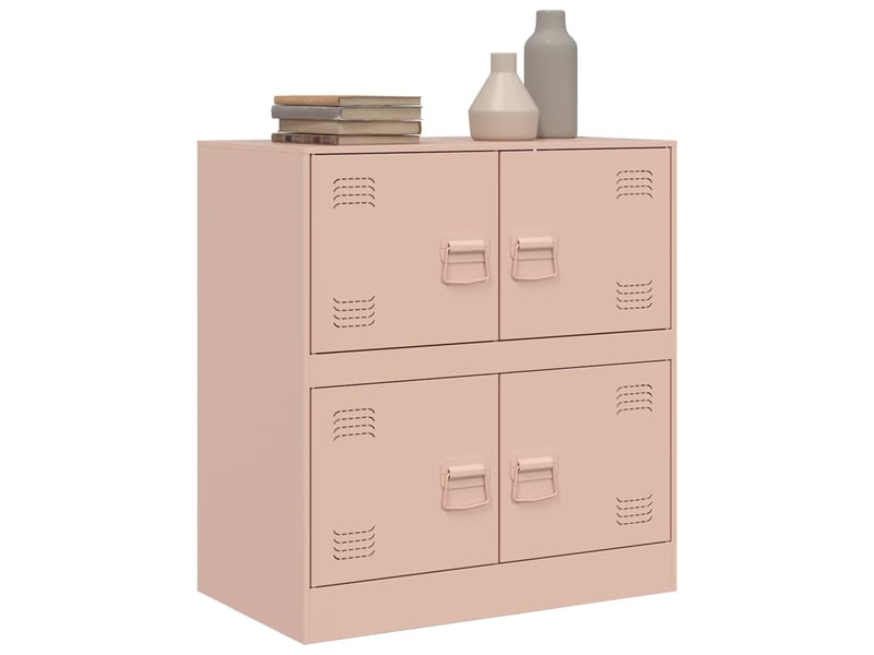  Buffet - bahut - meuble de rangement rose 67x39x73 cm acier  - Conforama E