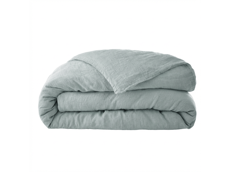  Housse de couette 240x260 cm lin rosalie azur PD25003 - Conforama A