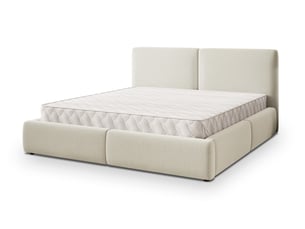 Lit coffre 180x200 cm MASSENO coloris beige