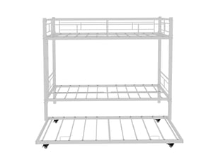 Lit superposé 90x190 cm <strong></strong>  <strong></strong> coloris blanc
